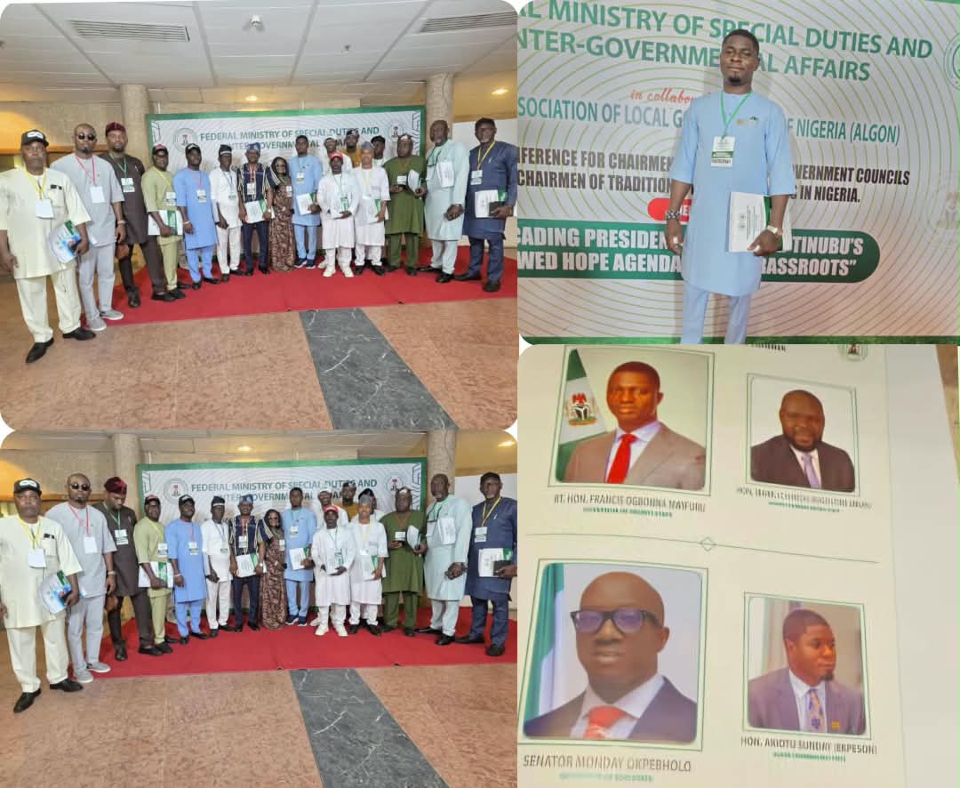 Edo ALGON Chairman Sunny Ekpeson Leads Council Chairmen to Abuja as Grassroots Leaders Rally Around Renewed Hope Agenda