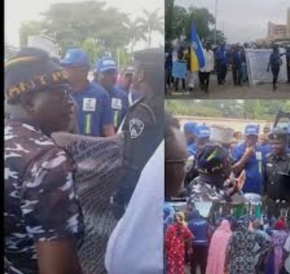 Retired Police Officers, Wives Resume Abuja Protest, Demand Tinubu’s Assent To Pension Bill