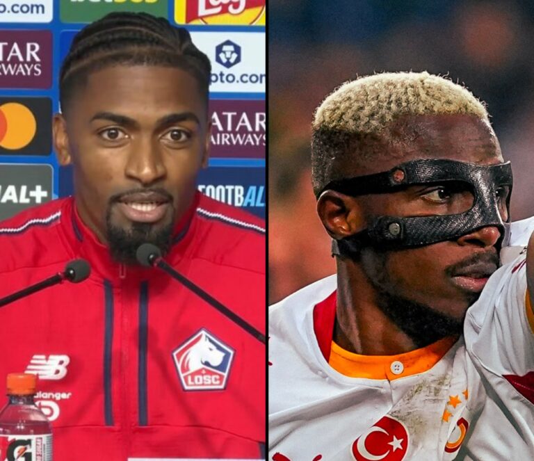 UCL: Lille Defender Ribeiro Vows to Keep Osimhen Quiet
