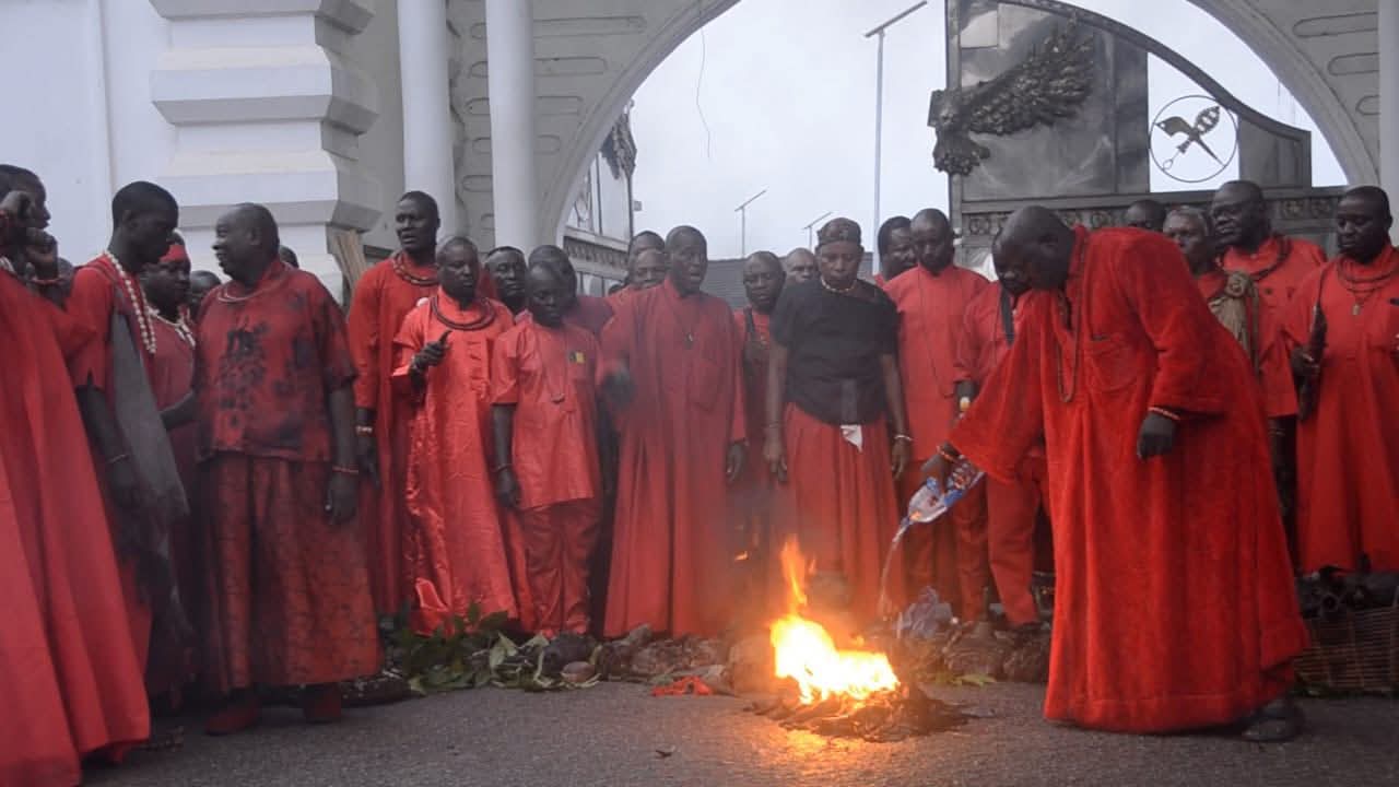 PHOTOS: Oba of Benin places curse on kidnappers, armed robbers, criminals