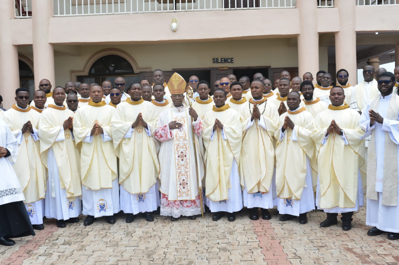 Bishop Dunia Ordains Record 14 Priests For Auchi Diocese