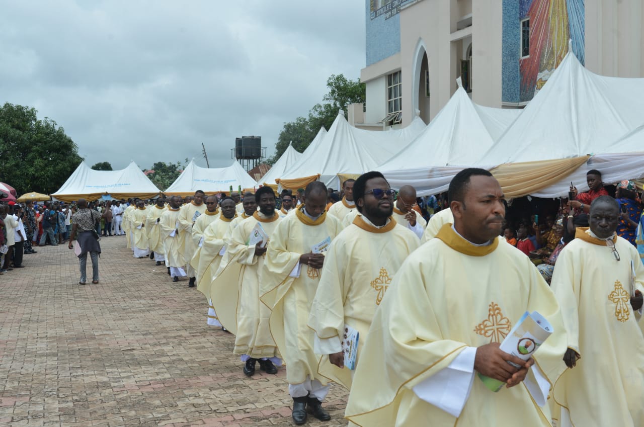 Bishop Dunia Ordains Record 14 Priests For Auchi Diocese