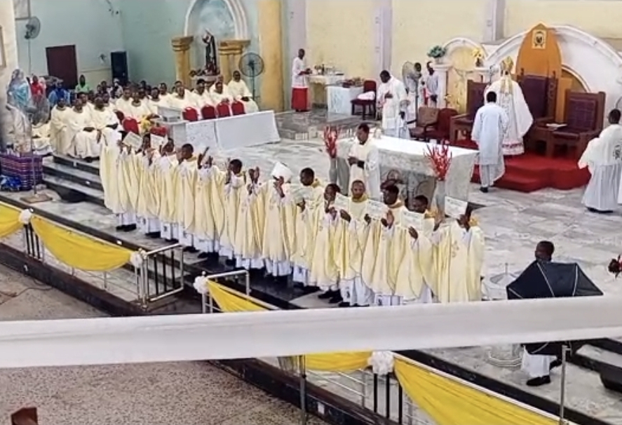 Bishop Dunia Ordains Record 14 Priests For Auchi Diocese