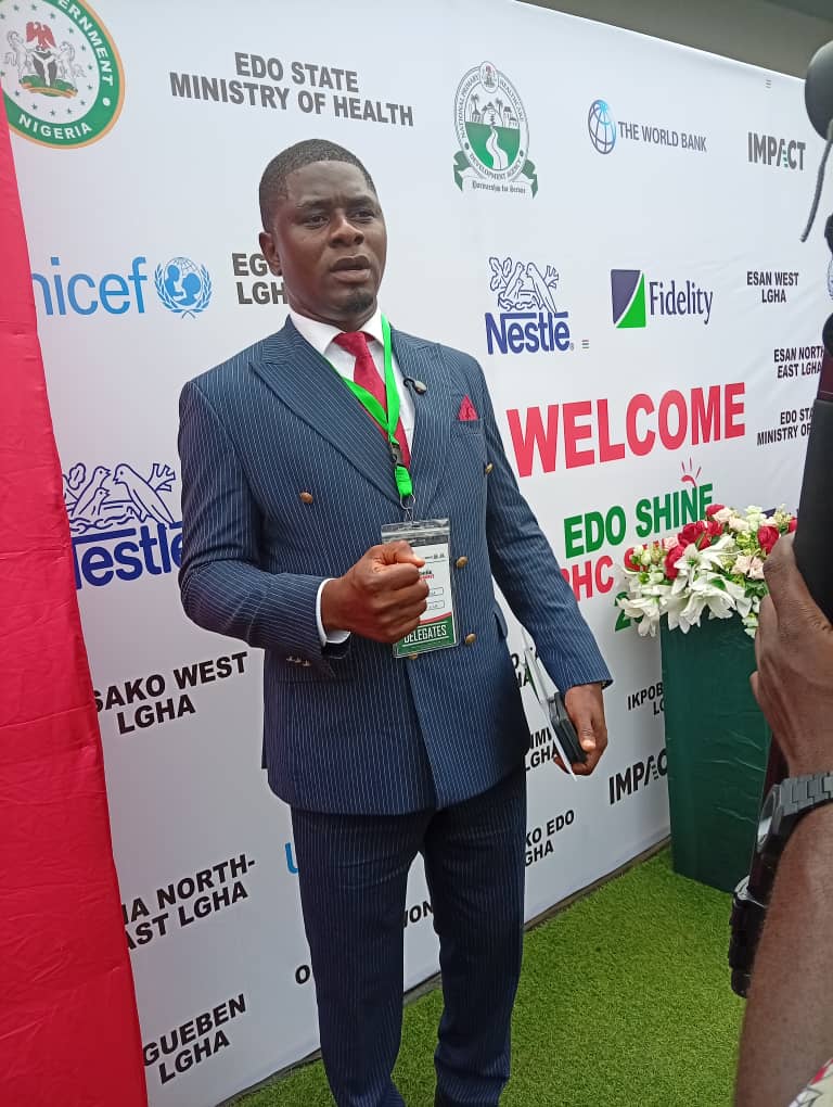 "Universal Health Coverage Begins At The Grassroots" — Etsako East Council Chairman Sunny Ekpeson Delivers Inspiring Keynote At Edo SHINE PHC Summit 2026 [SEE PHOTOS]