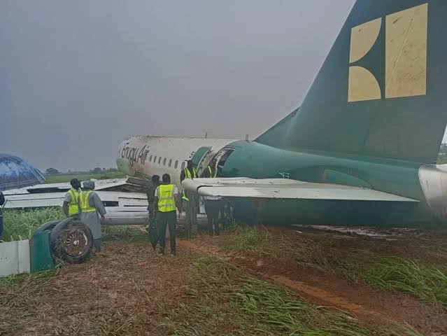 Passenger Recounts Harrowing Experience After Enugu Air Plane Skids Off Benin Runway