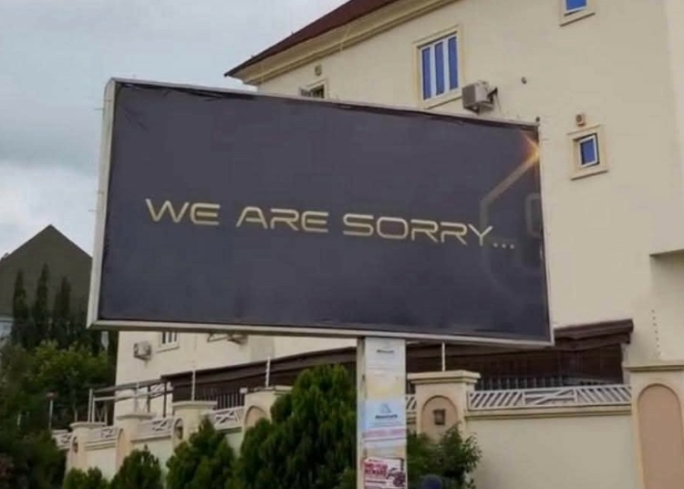 ‘We Are Sorry’: Mysterious Billboards Trigger Speculation Across Abuja